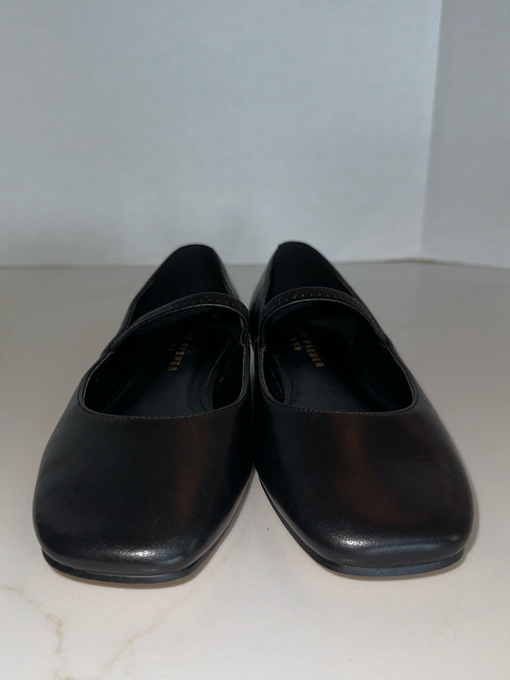 MARC FISHER LTD Urella Leather Mary Jane Flat Black - Picture 8 of 15